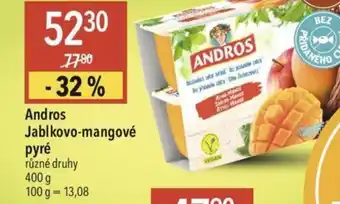 Globus Andros Jablkovo-mangové pyré nabídka