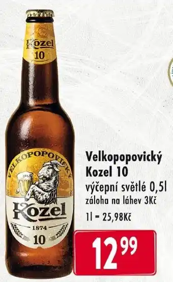 Qanto Velkopopovický Kozel 10 nabídka