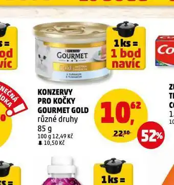 Penny Market Gourmet gold konzerva pro kočky nabídka