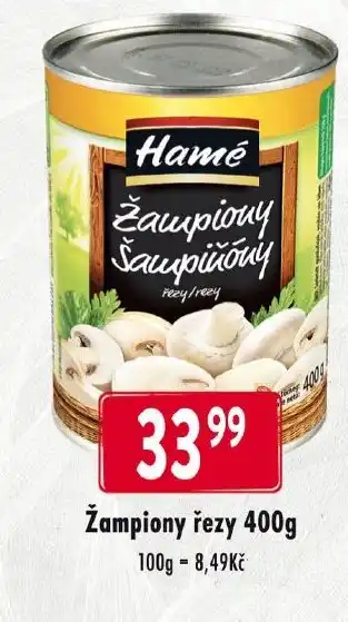 Qanto Žampiony řezy 400g nabídka