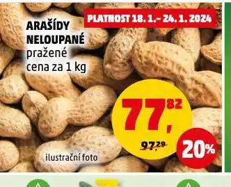 Penny Market Arašídy neloupané nabídka
