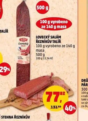 Penny Market Lovecký salám nabídka
