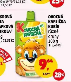 Penny Market Kubík ovocná kapsička nabídka