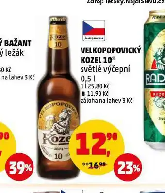 Penny Market Pivo velkopopovický kozel nabídka