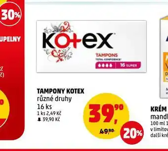 Penny Market Kotex tampony nabídka