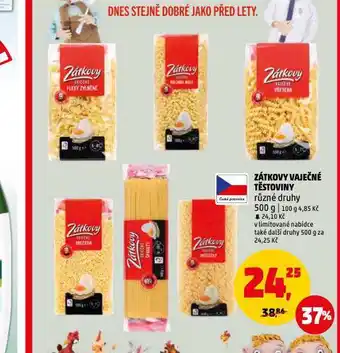 Penny Market Zátkovy vaječné těstoviny nabídka