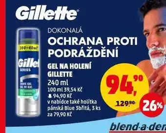 Penny Market Gillette gel na holení nabídka