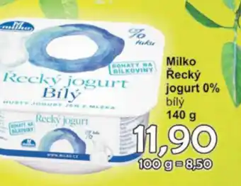 Jip Milko Řecký jogurt 0% nabídka