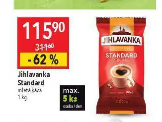 Jihlavanka standard mletá káva