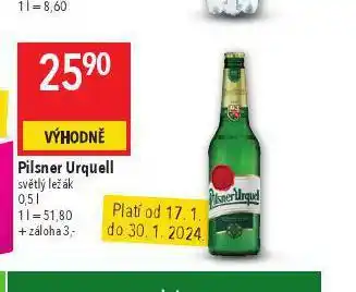 Globus Pivo pilsner urquell nabídka