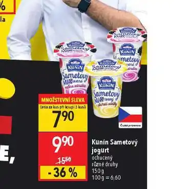 Globus Kunín sametový jogurt nabídka