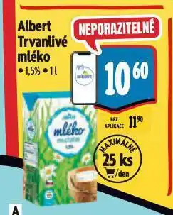Albert Trvanlivé mléko nabídka