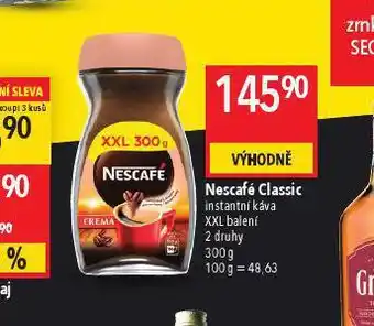 Globus Nescafé classic instantní káva nabídka