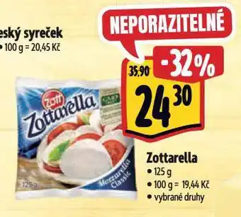 Albert Zottarella sýr nabídka