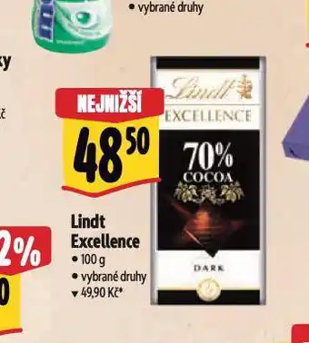 Albert Lindt excellence čokoláda nabídka