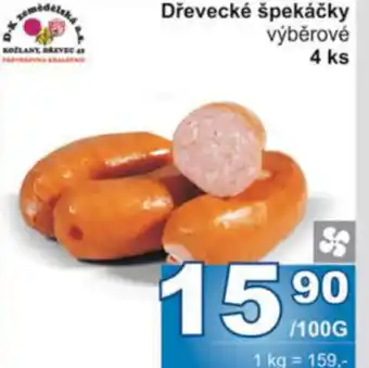 Jip Dřevecké špekáčky výběrové 4 ks nabídka
