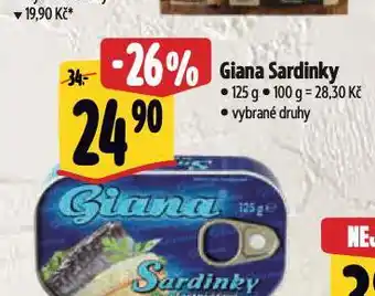 Albert Giana sardinky nabídka