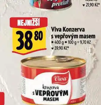 Albert Viva konzerva s vepřovým masem nabídka