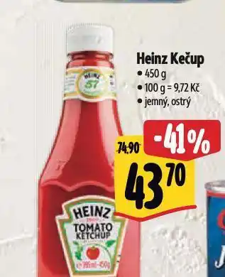 Albert Heinz kečup nabídka