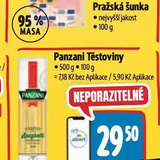 Albert Panzani těstoviny nabídka