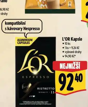 Albert Kávové kapsle l'or nabídka