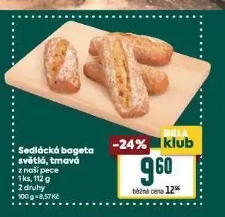 Billa Sedlácká bageta nabídka