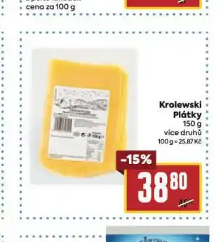 Billa Krolewski sýr nabídka