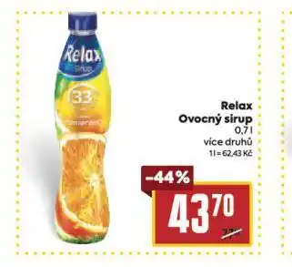 Billa Relax ovocný sirup nabídka