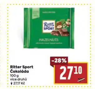 Billa Ritter sport čokoláda nabídka