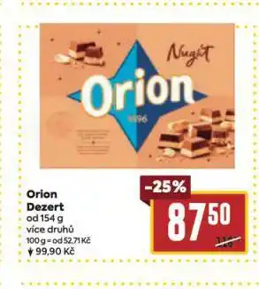 Billa Orion dezert nabídka
