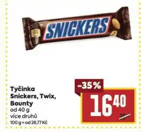 Billa Snickers nabídka