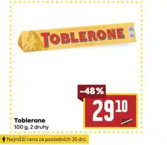 Billa Toblerone nabídka