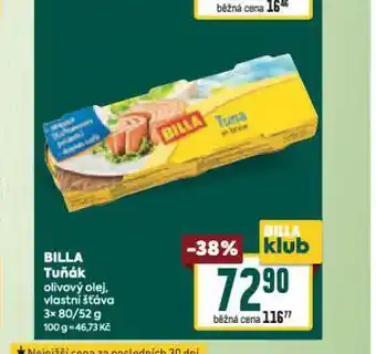 Billa Tuňák nabídka