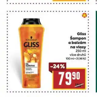 Billa Gliss šampon nabídka