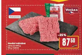 Billa Hovězí mělněné nabídka