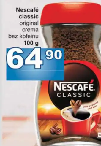 Jip Nescafé classic nabídka