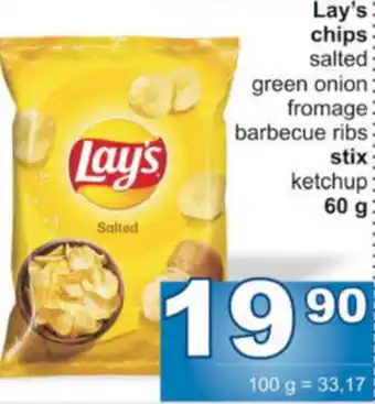 Jip Lay's chips nabídka