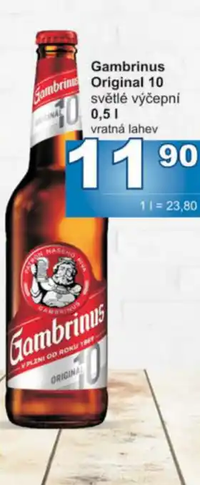 Jip Gambrinus Original 10 0.5L nabídka