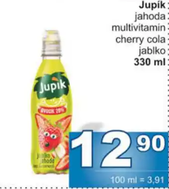 Jip Jupik Jahoda multivitamin cherry cola jablko 330 ml nabídka