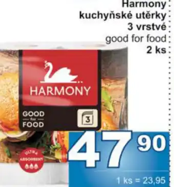 Jip Harmony kuchyňské utěrky 3 vrstvé nabídka