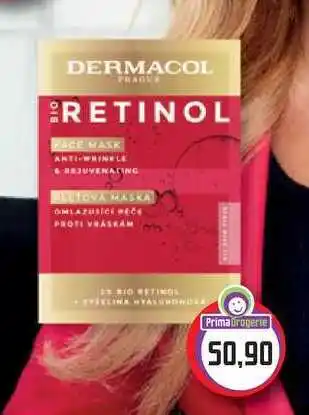 Prima Drogerie Dermacol bio retinol maska 2x8ml nabídka