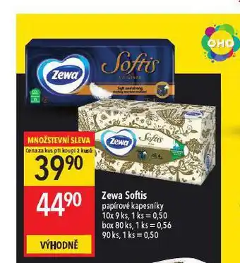 Globus Zewa softis papírové kapesníky nabídka