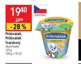 Globus Pribináček, pribináček tvarohový nabídka