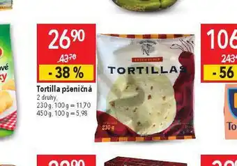 Globus Tortilla pšeničná nabídka