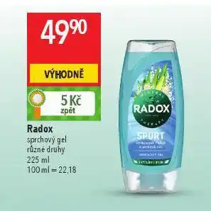 Globus Radox sprchový gel nabídka