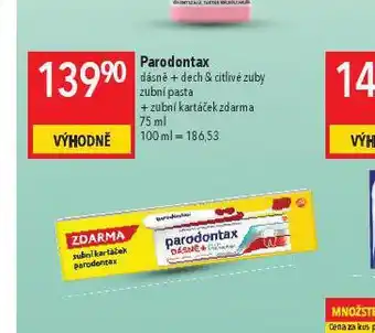Globus Parodontax zubní pasta nabídka