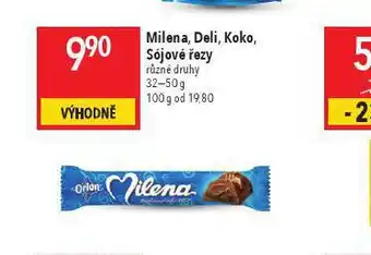 Globus Milena, deli, koko, sójové řezy nabídka