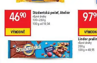Globus Studentská pečeť, ateliér nabídka