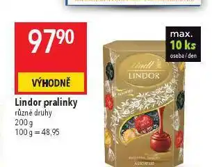 Globus Lindor pralinky nabídka