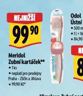 Albert Meridol zubní kartáček nabídka